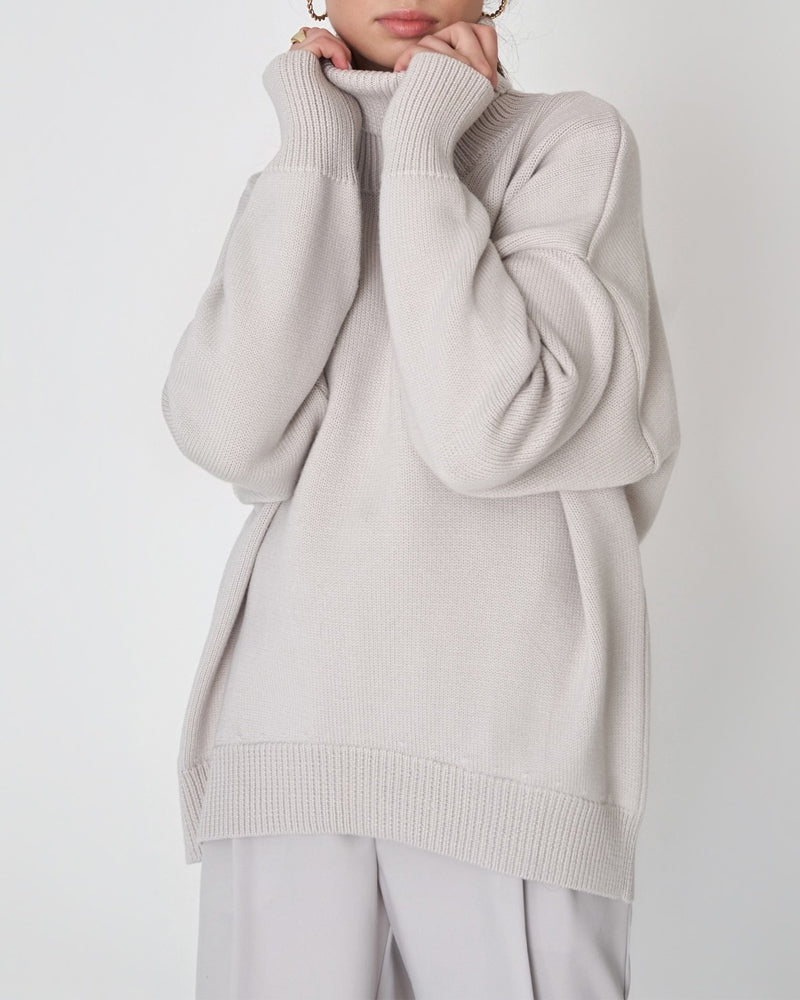 Regine | Women's Relaxed Turtleneck Knit Sweater