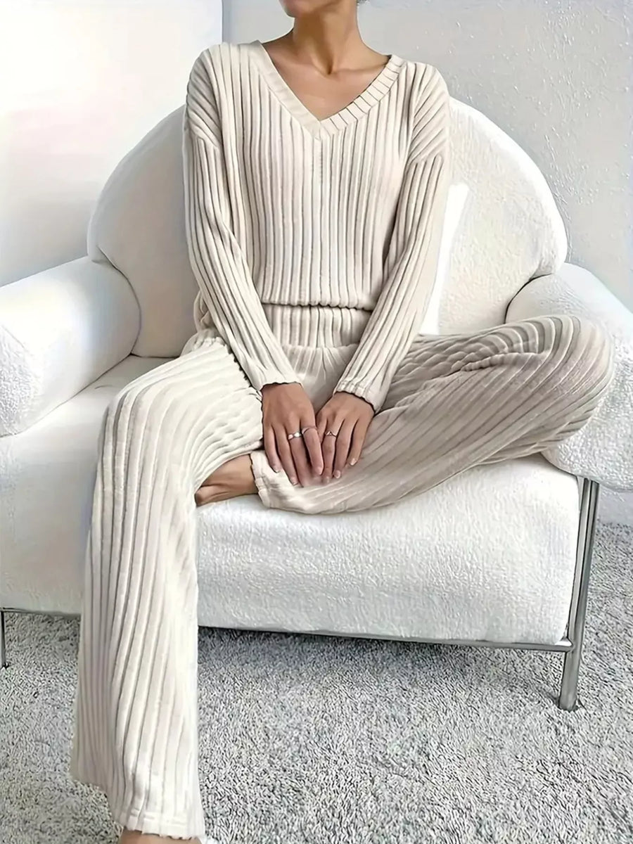 Celeste Ribbed Knit Two-Piece Set