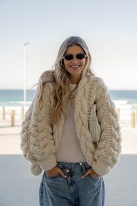 Margot Cable Knit Cardigan
