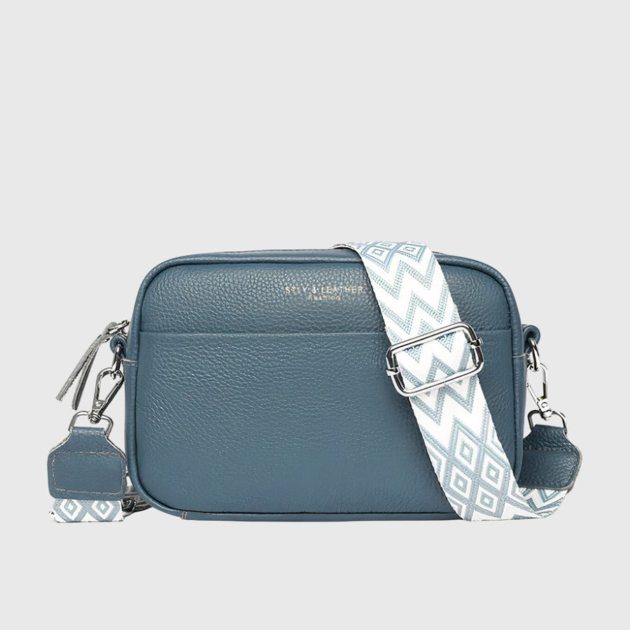 Giulia | Women's Leather Crossbody Bag with Wide Strap