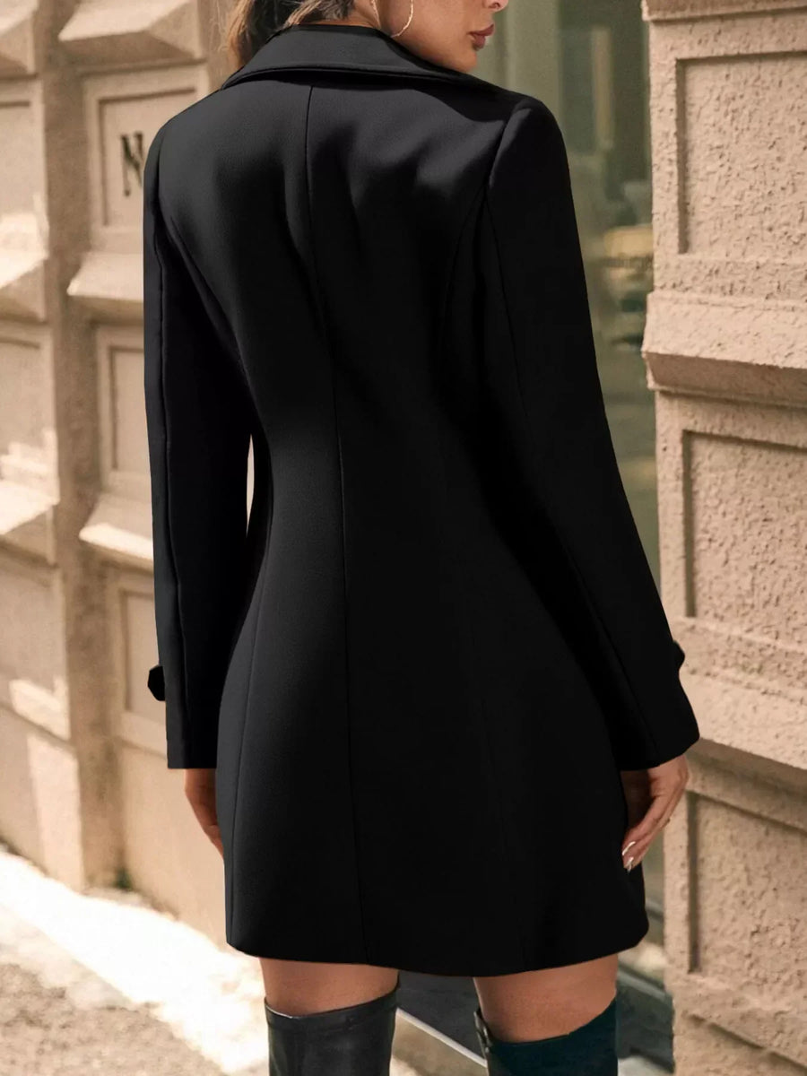 SOPHE | DOUBLE BREASTED TAILORED LONG COAT