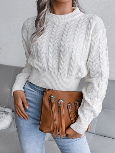 Margot Cable-Knit Sweater Dress