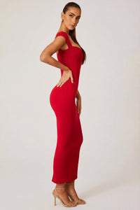 Isabelle Sweetheart Maxi Dress in Sage Green