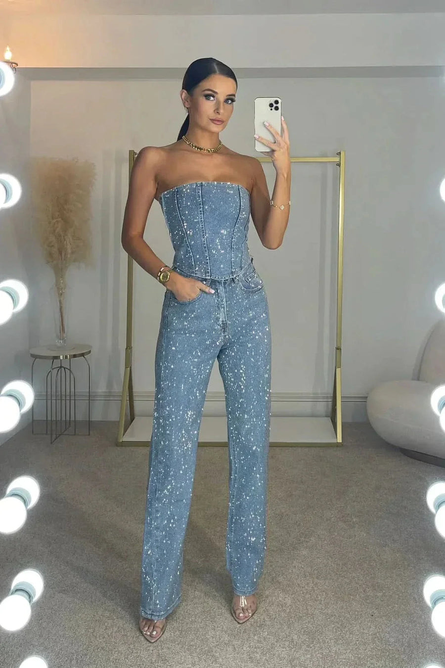 Jessy | Glitter Set in Denim