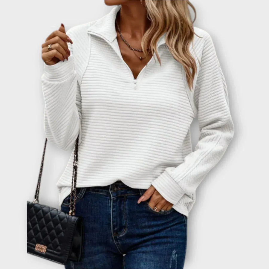 Gauthiere | Women's Half-Zip Pullover with Collar