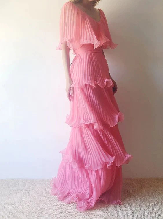 EMERSON | TIERED HOT MAXI DRESS