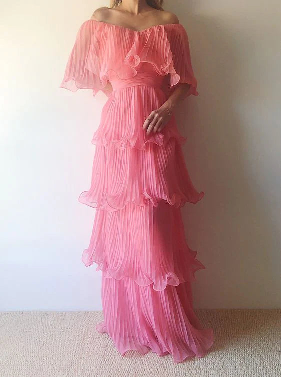 EMERSON | TIERED HOT MAXI DRESS