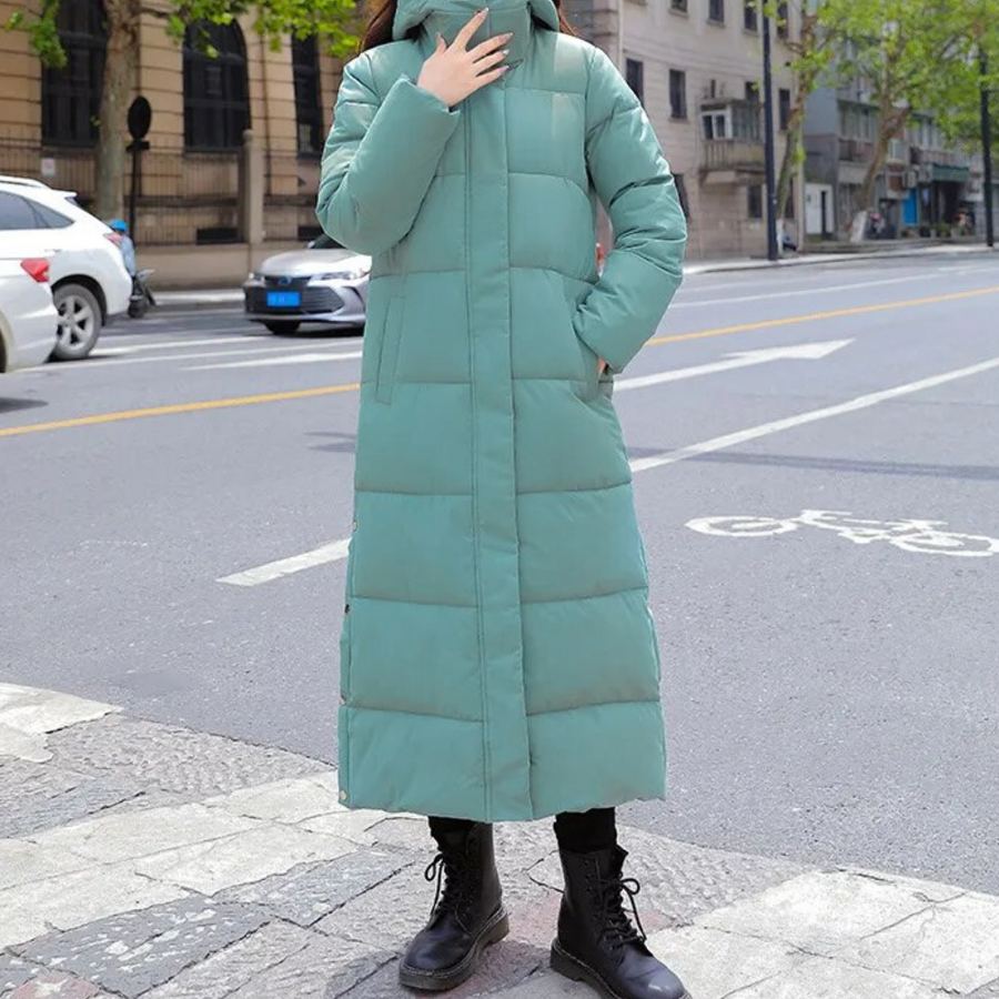 Women's Long Quilted Winter Parka Coat