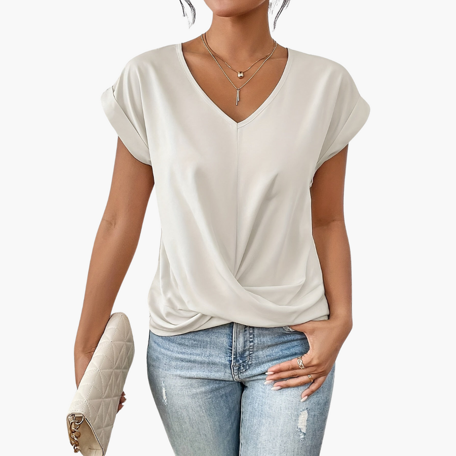 Nadine | Women's Casual Heart Neckline T-Shirt