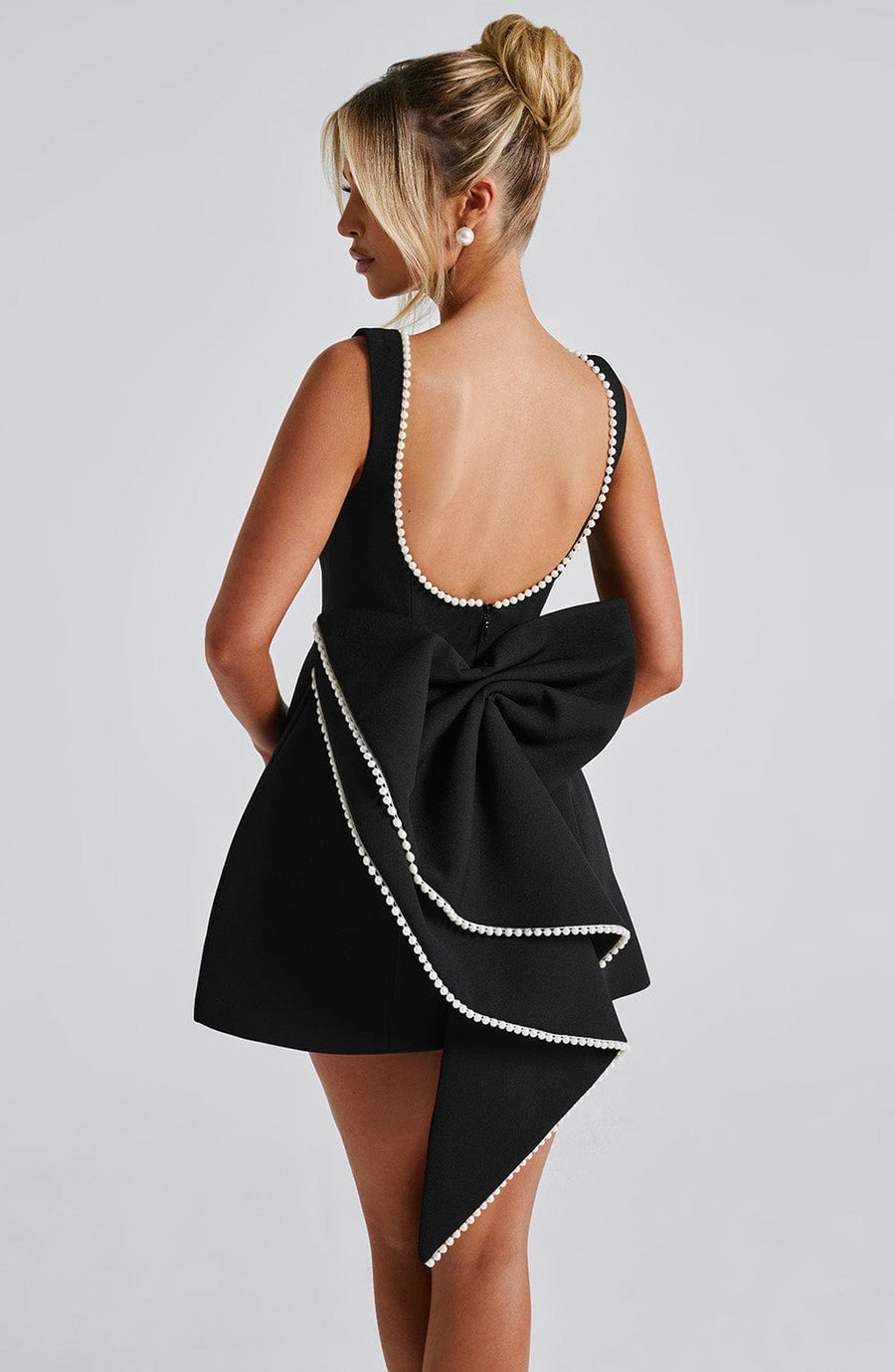 Isabella | Women's Textured Wedding Guest Mini Dress