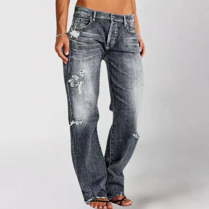 Morgen | Women's Elegant High Waist Jeans