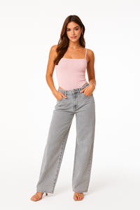 ELISA RELAXED BOW JEANS