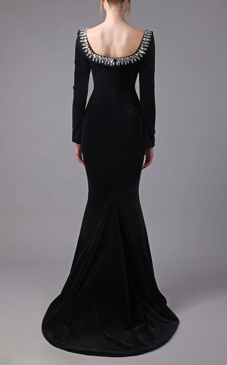 Solene White Satin Gown