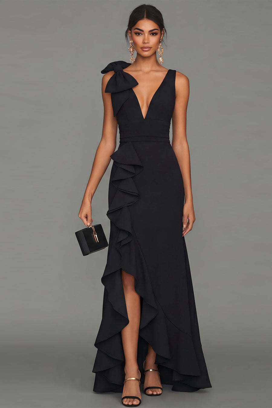 Valentina Ruffle Formal Gown