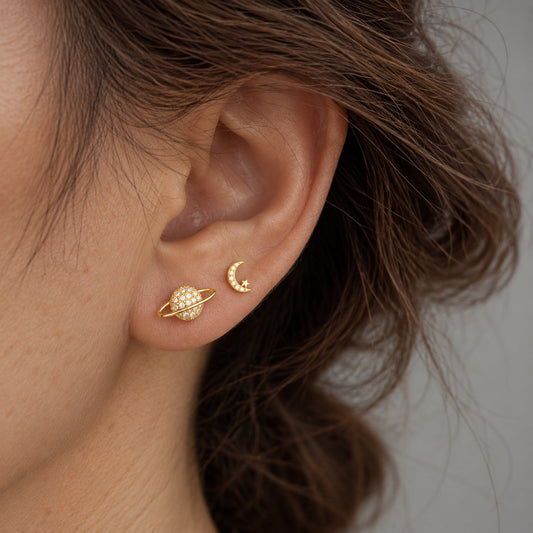 Radiant Celestial Stud Earrings