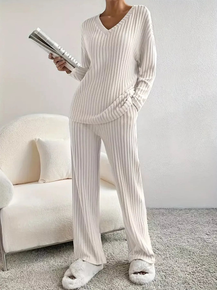 Celeste Ribbed Knit Two-Piece Set