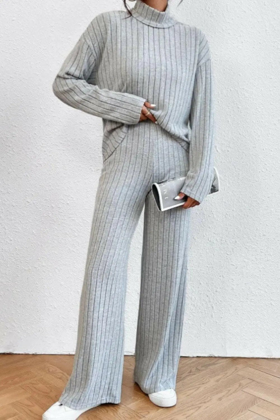 Valentina Mock Neck Two-Piece Set