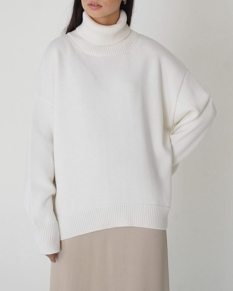 Regine | Women's Relaxed Turtleneck Knit Sweater