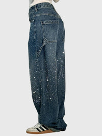 Clara | Women's Sparkle Diamond Denim Pants