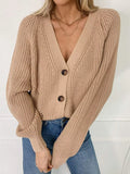 Chunky Knit Button Down Cardigan