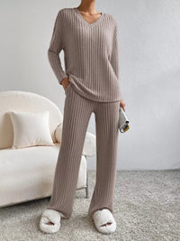 Celeste Ribbed Knit Two-Piece Set