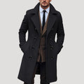 Lars | Men's Spring Double Breasted Long Coat