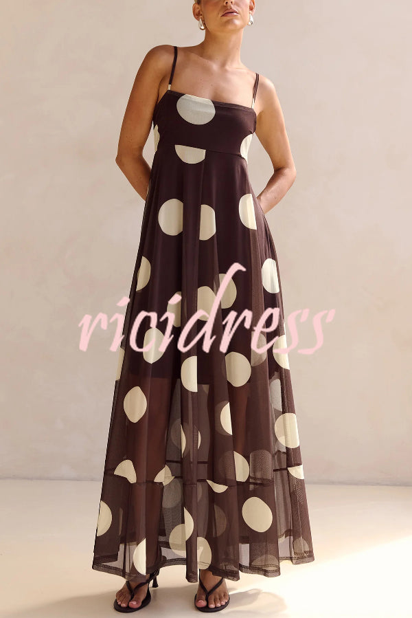 Delphine Mesh Maxi Dress