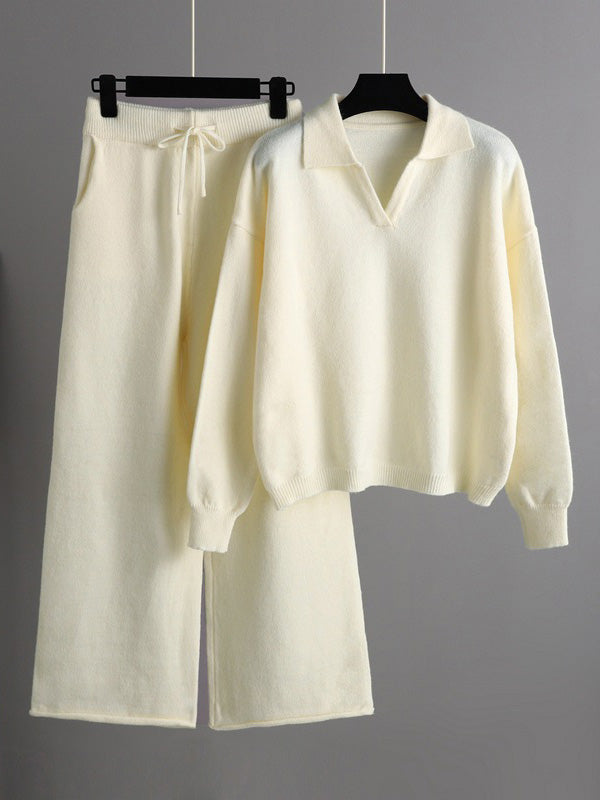 Margot Creamy Knit Two-Piece Set