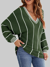 Margot Striped Contrast Sweater