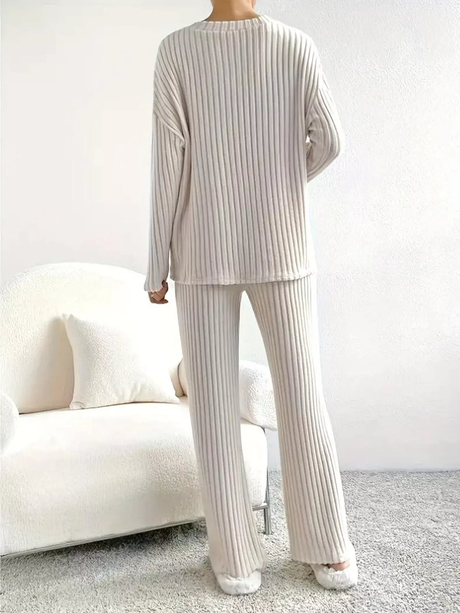 Celeste Ribbed Knit Two-Piece Set