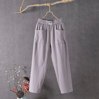 Eva | Women's Relaxed Fit Elastic Waist Trousers