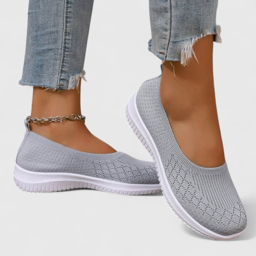 Klara | Women's Lightweight Slip-On Knit Flats