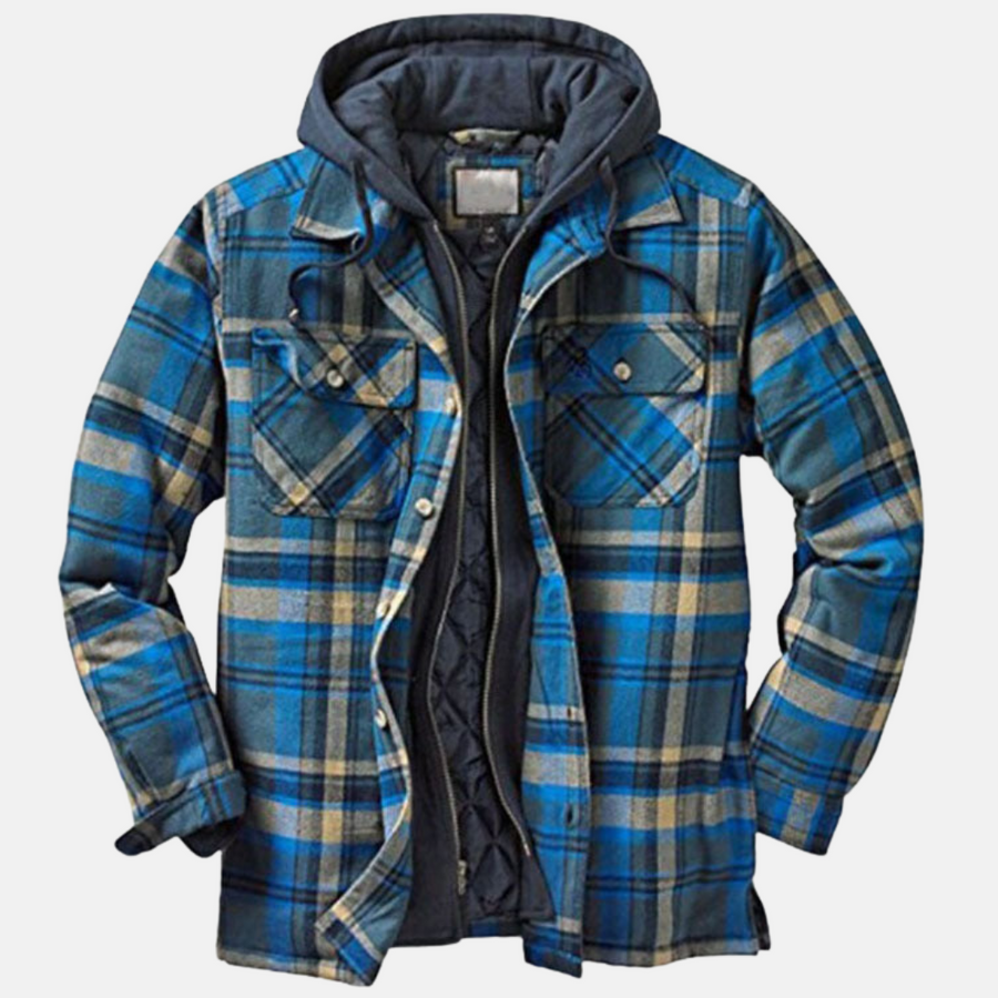Erich | Men's Casual Warm Plaid Button Jacket