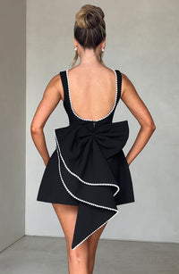 Isabella | Women's Textured Wedding Guest Mini Dress
