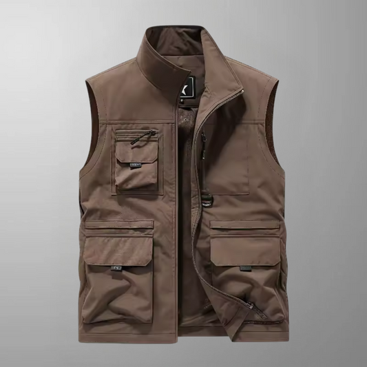 Neil - Multi-Pocket Breathable Outdoor Cargo Gilet