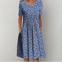 Carolin | Women's Short Sleeve Floral Dress