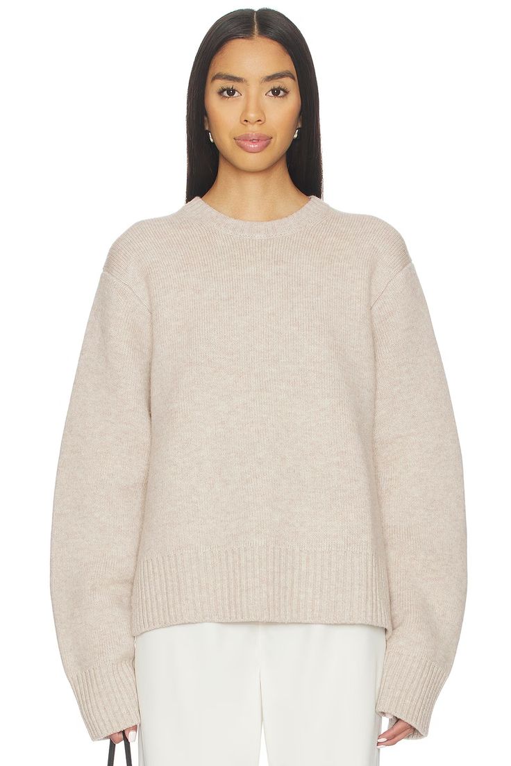 Eaves Emely Structured Sweater in Oatmeal From Revolve.com