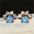 Rose Gold Blue Opal