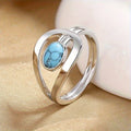 White Gold Turquoise Ring