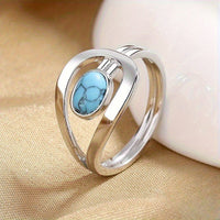 White Gold Turquoise Ring