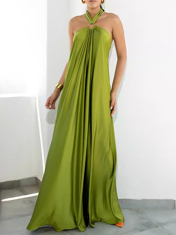Arabella Halter Backless Maxi Dress