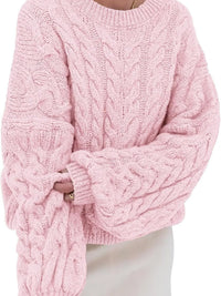 Cable Knit Long Sleeve Sweater