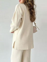 Margot Lapel Sweater Set