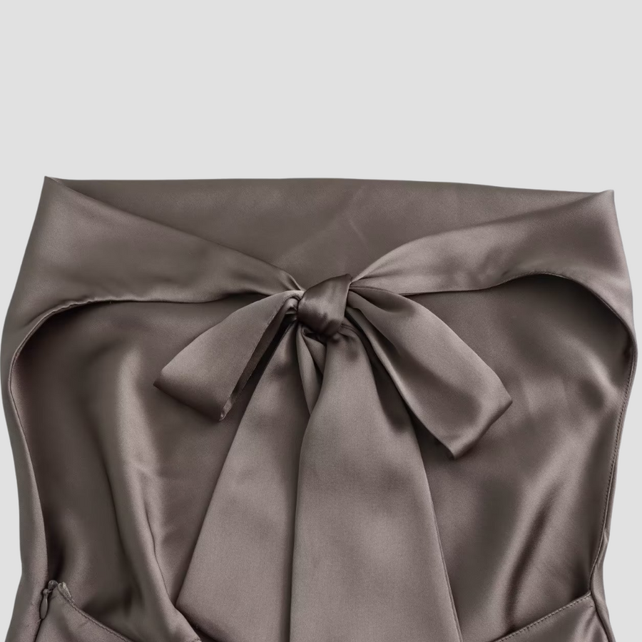 Jessica | Women's Sleeveless Satin Backless Blouse