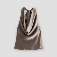 Jessica | Women's Sleeveless Satin Backless Blouse