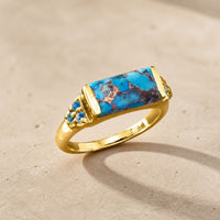 Opulent Turquoise Statement Ring