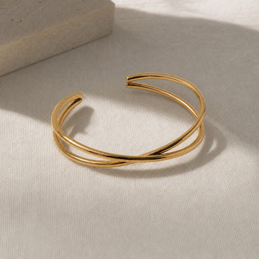 Polished Open Cuff Bangle