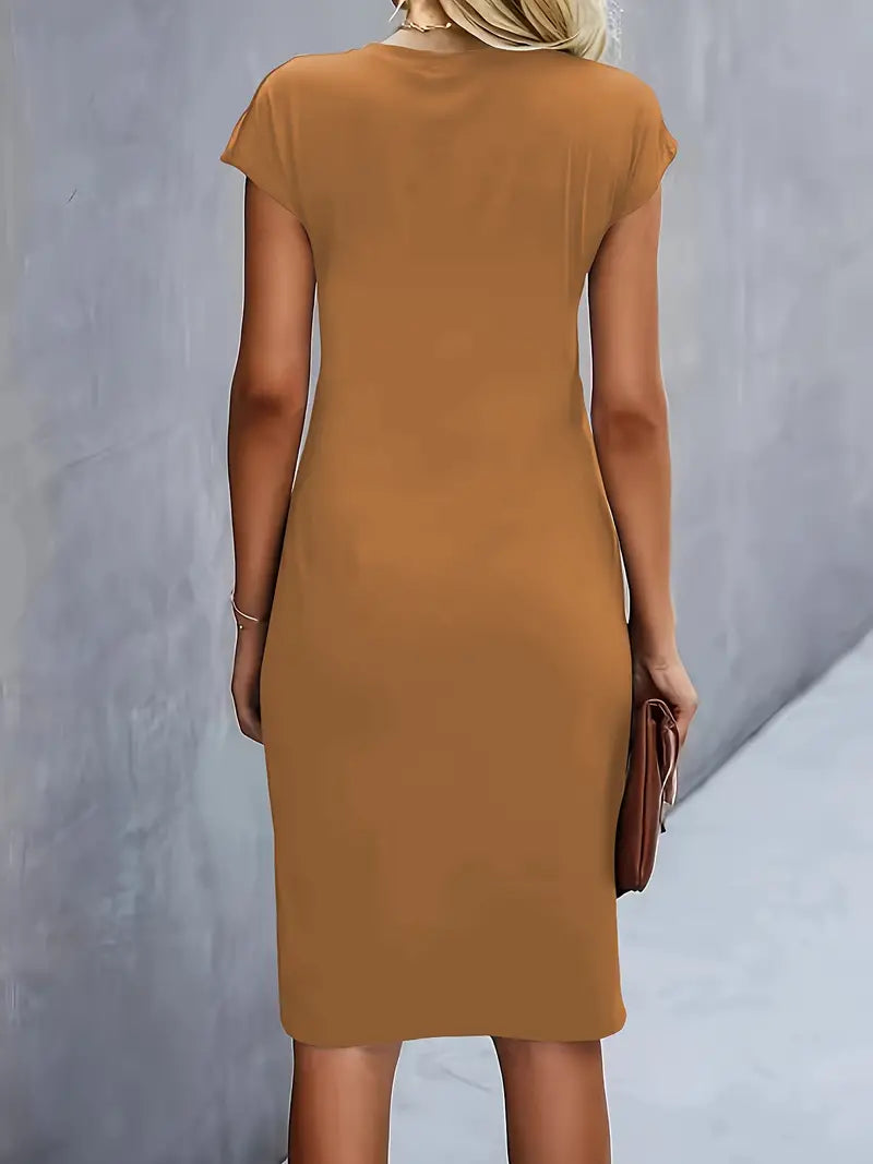 Katie | Women's Classic Short Sleeve Bodycon Dress