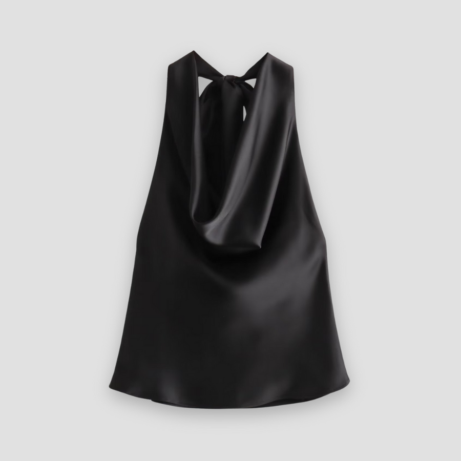 Jessica | Women's Sleeveless Satin Backless Blouse