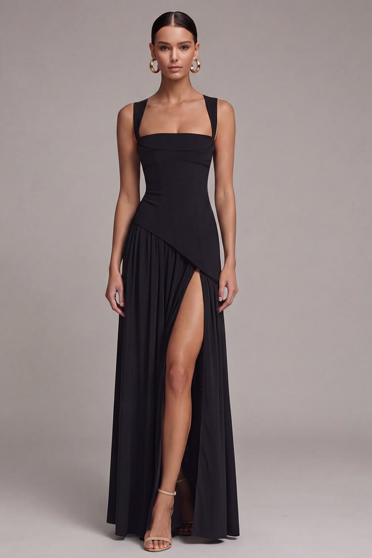 MARY | SLIT FORMAL MAXI DRESS